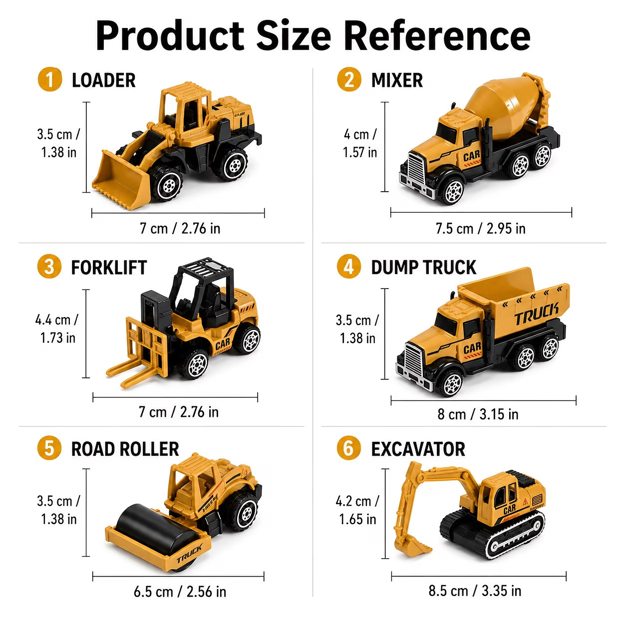 Mini Construction Vehicles Set