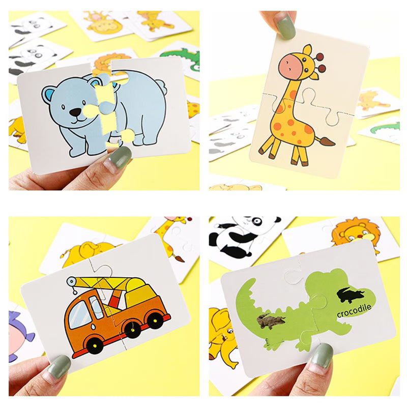 16-Piece Toddler Puzzle & Matching Game