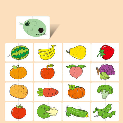 16-Piece Toddler Puzzle & Matching Game