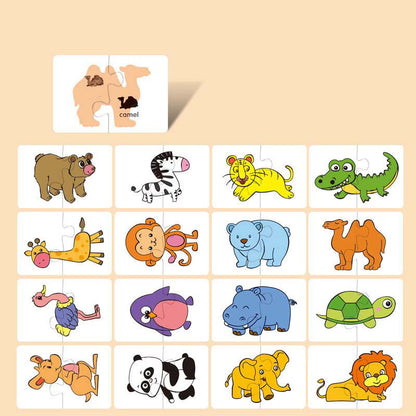 16-Piece Toddler Puzzle & Matching Game