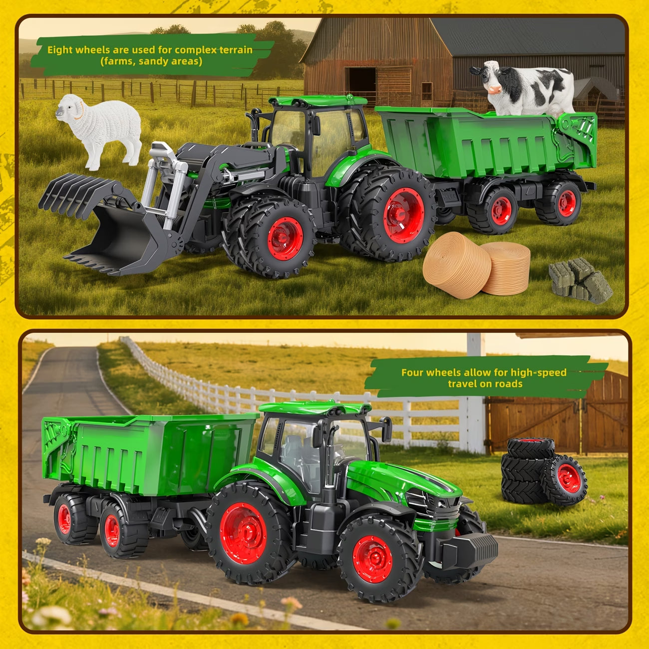 RC Tractor & Trailer Playset