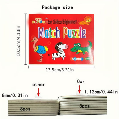 16-Piece Toddler Puzzle & Matching Game